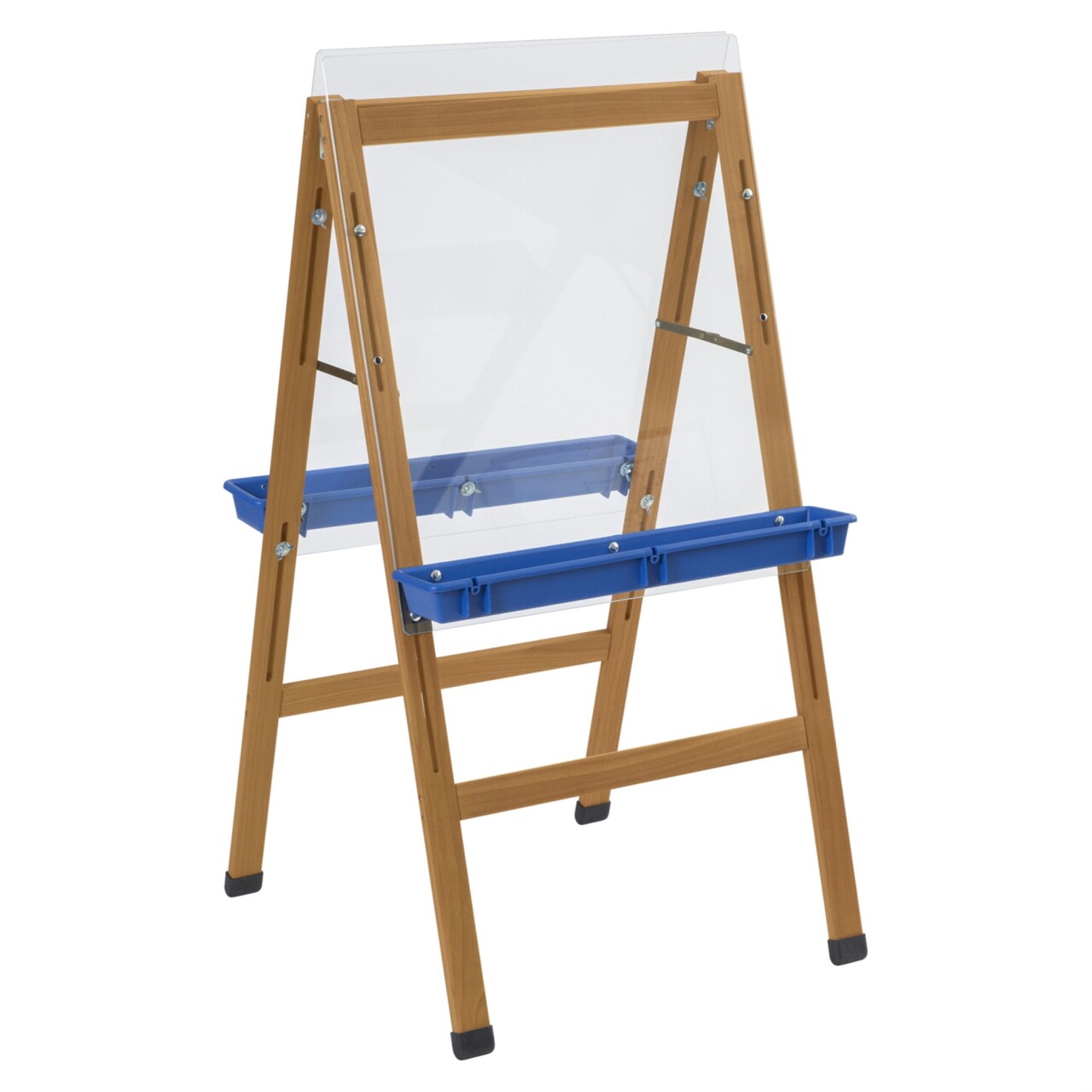 Childcraft Outdoor Easel, 2 Blue Paint Trays, 24 x 26-5/8 x 44-1/2 Inches